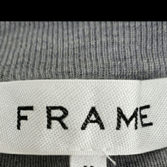 Frame 100% Silk Mock Neckline w/ Front Keyhole Long Sleeve Lightweight Sz L NWT - Picture 5 of 9